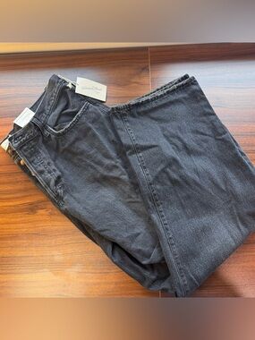 NWT Universal Thread Size 16L 90s Baggy Charcoal Black High-Waist Denim Jeans